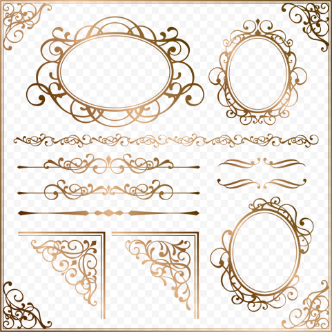 Ornament frame Euclidean, European gold border pattern, blue background with text overlay, border, texture, frame