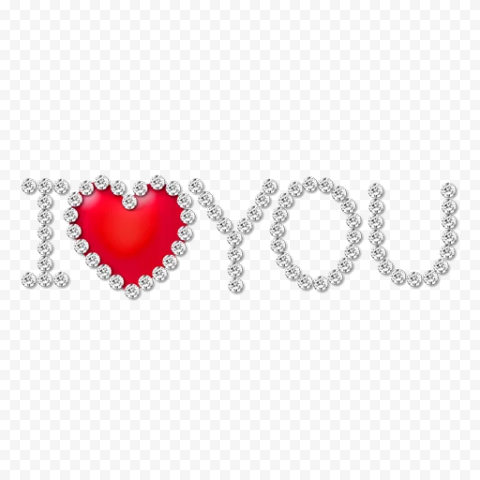 I Love You Word PNG Picture