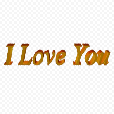 I Love You Word Transparent PNG