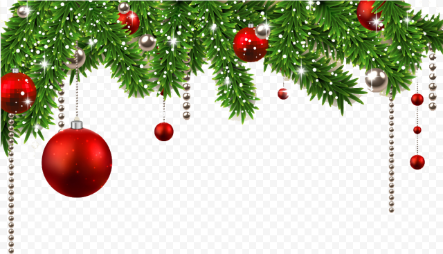 Green Christmas Frame PNG Picture