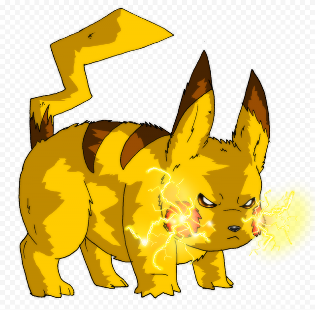 Angry Pikachu PNG Image