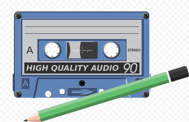 Audio Cassette PNG Transparent Image