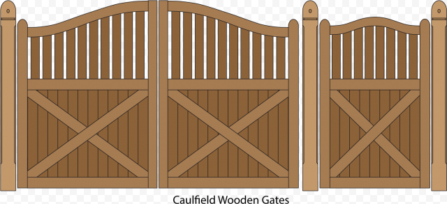 Brown Wood Gate PNG HD