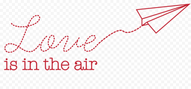 Love Is In The Air Vector PNG Picture
