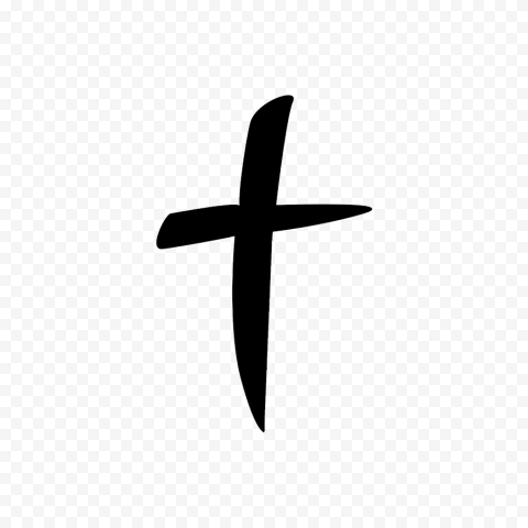 Christian Cross Silhoutte PNG HD Isolated
