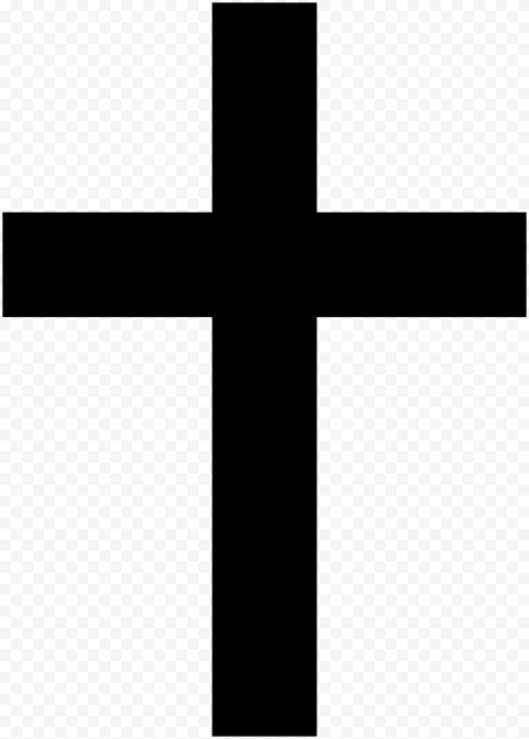 Christian Cross Silhoutte PNG Photo