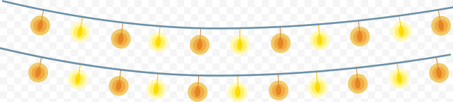 Garland Light Glowing PNG File