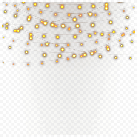 Garland Light Glowing PNG Transparent Image