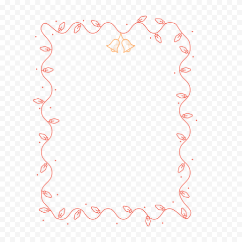 Garland Frame Vector PNG HD