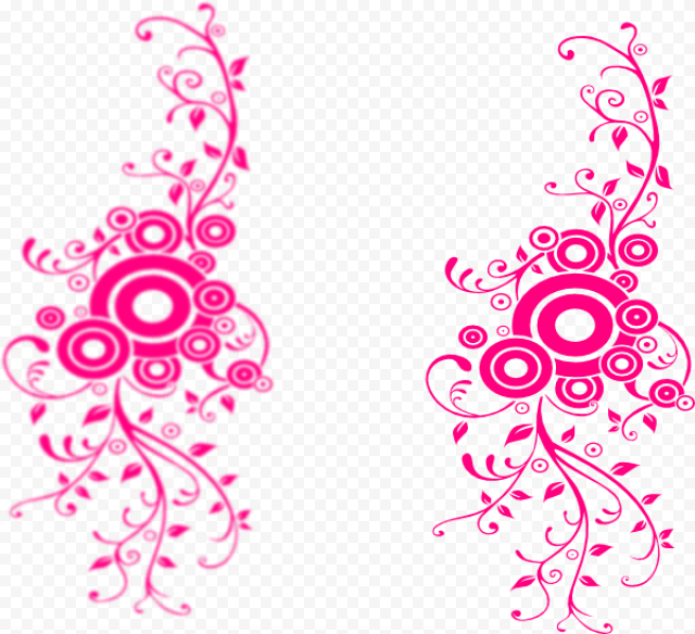 Fuchsia Border PNG File