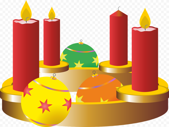 Advent Candle PNG Image
