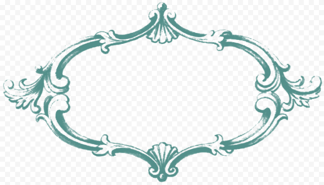 Rectangle Teal Frame PNG Pic