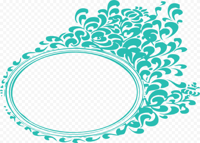 Rectangle Teal Frame PNG Transparent Image