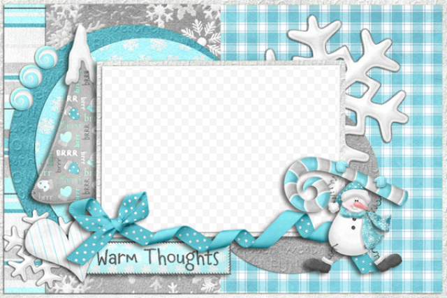 Vector Teal Frame Transparent PNG