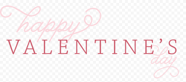 Banner Valentines Day Text PNG Transparent Image
