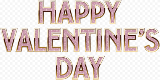 Valentines Day Text PNG Image