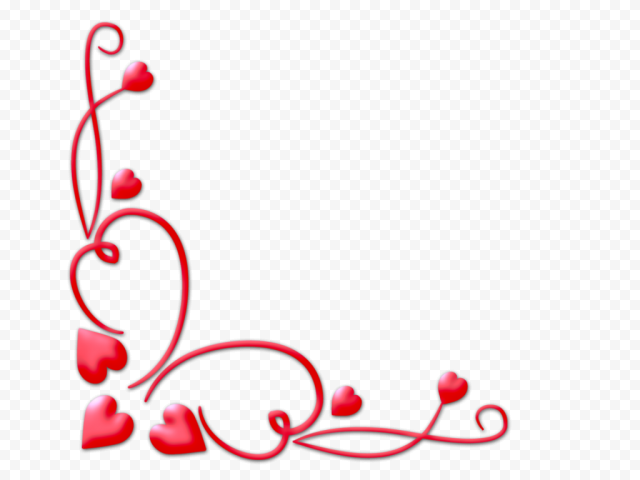 Happy Valentines Day Border PNG