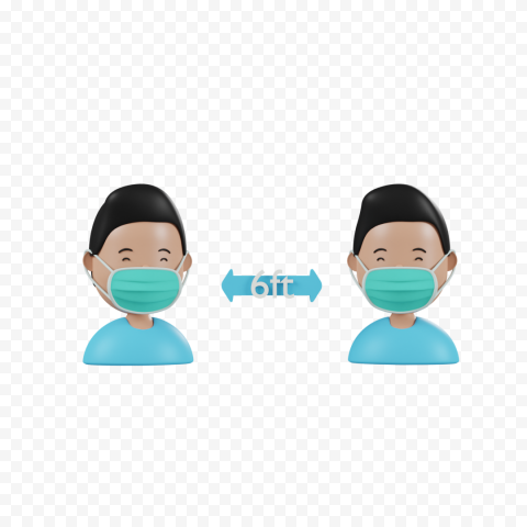 Distance, safety, protection, secure, protect, corona virus, Covid 19 3D icon