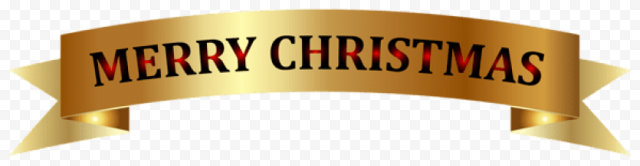 golden merry christmas banner