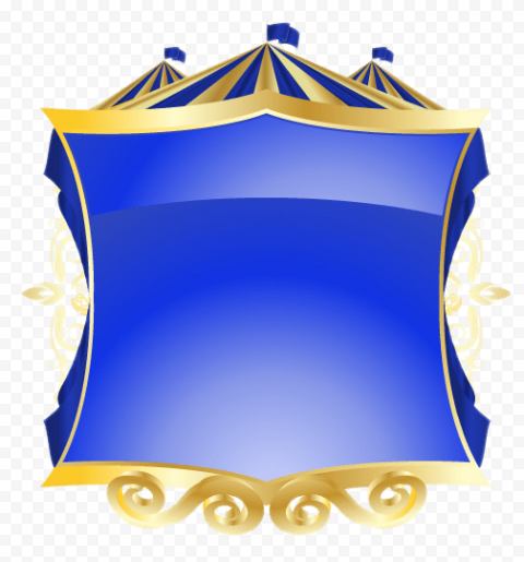 carnival frames blue background