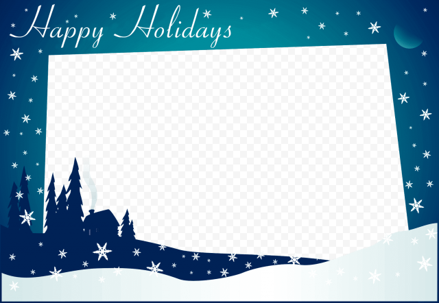 happy holidays border png download   seasons greetings card template PNG image with transparent background