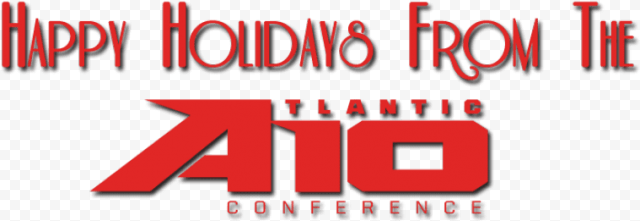 happy holidays from the atlantic 10   carmine PNG image with transparent background