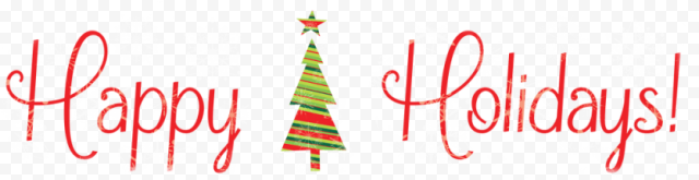 happy holidays email footer PNG image with transparent background