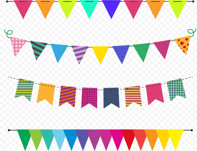 Assorted color banderitas, Birthday cake Wish Happy Birthday to You Greeting card, Decorative ornaments holiday party bunting, love, angle, holidays