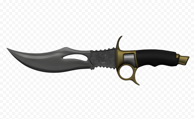 Black and gray clip point knife, Hunting knife Drawing Kitchen, Knife, kitchen, dagger, weapon