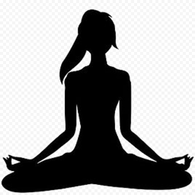 Yoga Lotus position Exercise, Yoga, physical Fitness, silhouette, sports