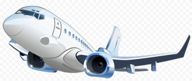 airplane transparent vector 600x254