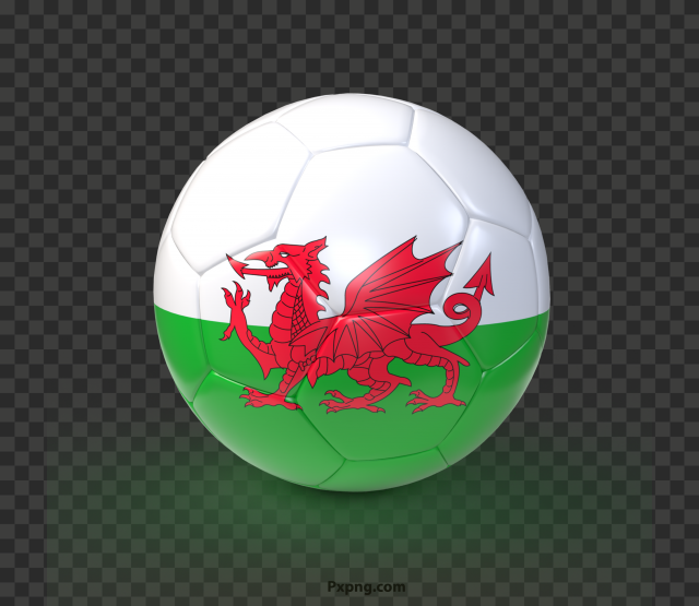 HD Soccer Ball With Wales Flag Free PNG Image