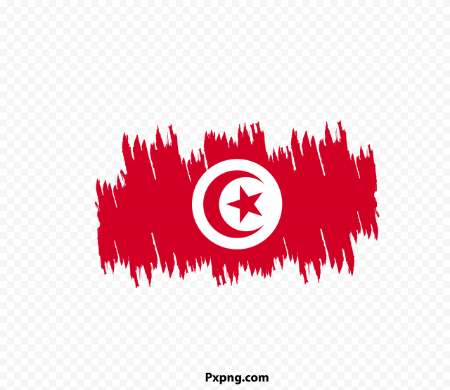 HD PNG Tunisia Flag With Brush Transparent Image