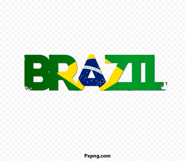 Download HD letter of brazil with symbol PNG