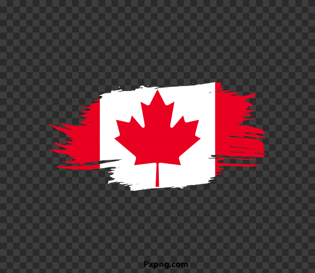 HD PNG Canada Flag With Brush Transparent Image