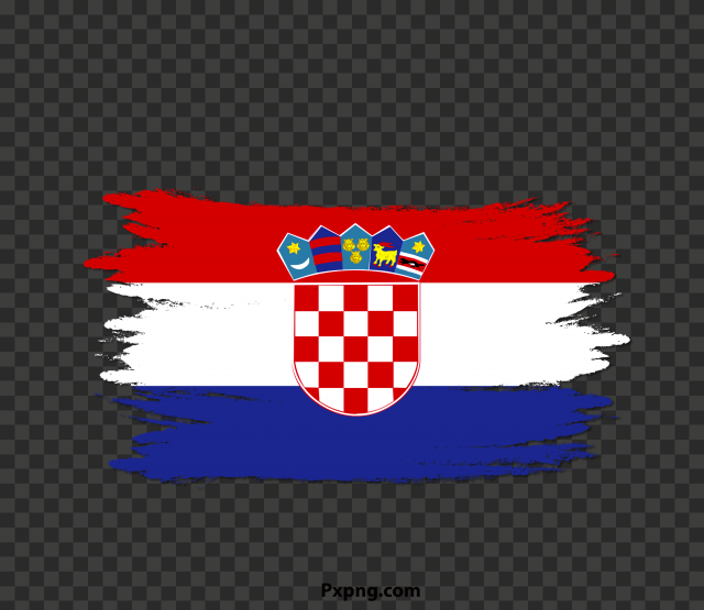 HD PNG Croatia Flag With Brush Transparent Image