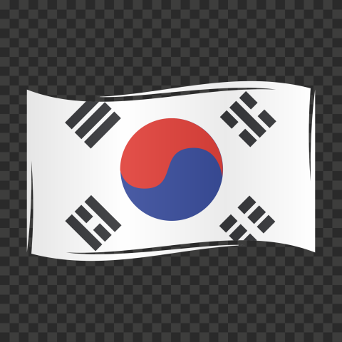 Download Free south korea flag png vector HD
